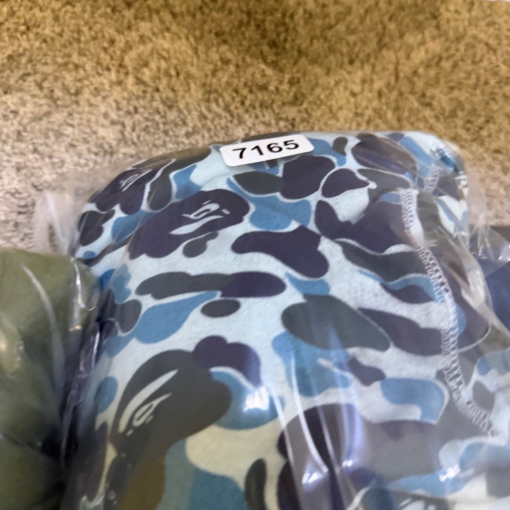 A Bathing Ape BAPE Blue Camo Shark Full Zip Hoodie Made in Japan 0012P - Picture 11 of 11